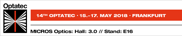 MICROS Optics at the Optatec 2018 in Frankfurt